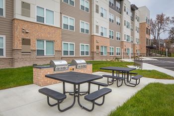 Patio with grills